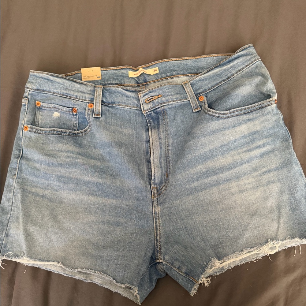 Levi's Light Blue Jean Shorts for Women